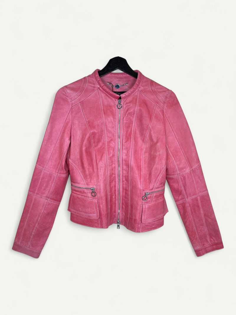 Pink Leather Jacket