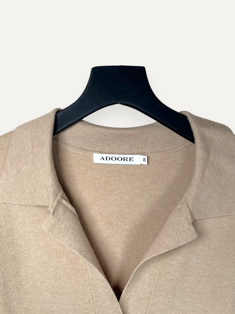 Beige Knee Length Dress