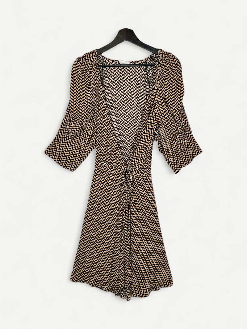 Patterned Midi Dress