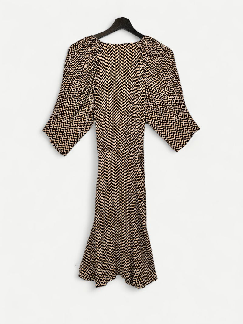 Patterned Midi Dress